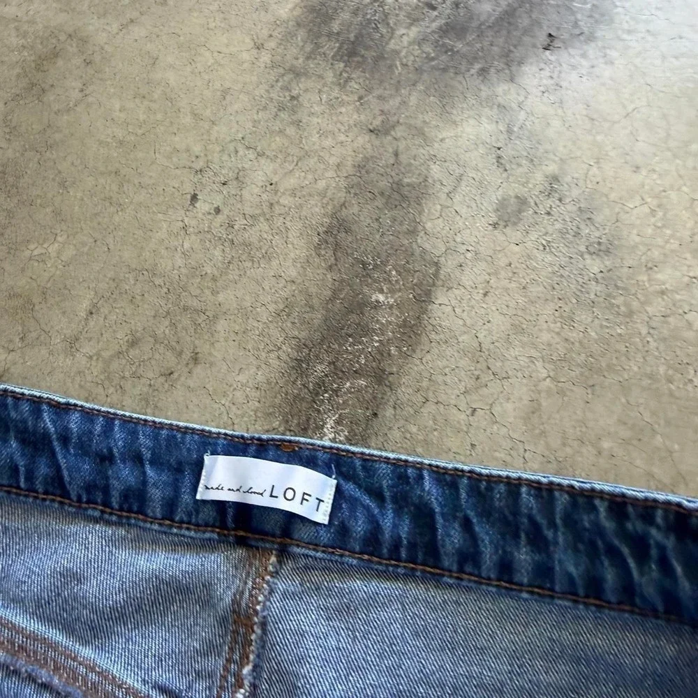 32x28 Blue Baggy Bootcut Flared Wide Leg Jeans Y2K Grunge 2000s Vintage